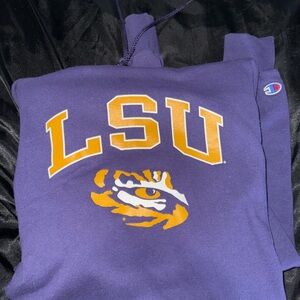 Champion Purple LSU hoodie